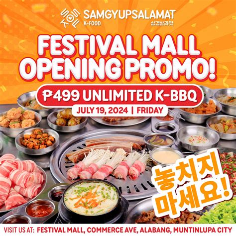 samgyupsalamat festival mall|Samgyupsalamat .